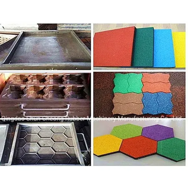 Rubber Floor Tile Mat Making Machine / Rubber Floor Tile Vulcanizing Press