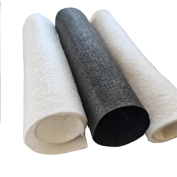Geotextil não tecido de polipropileno para construção de estradas, de cor cinzenta