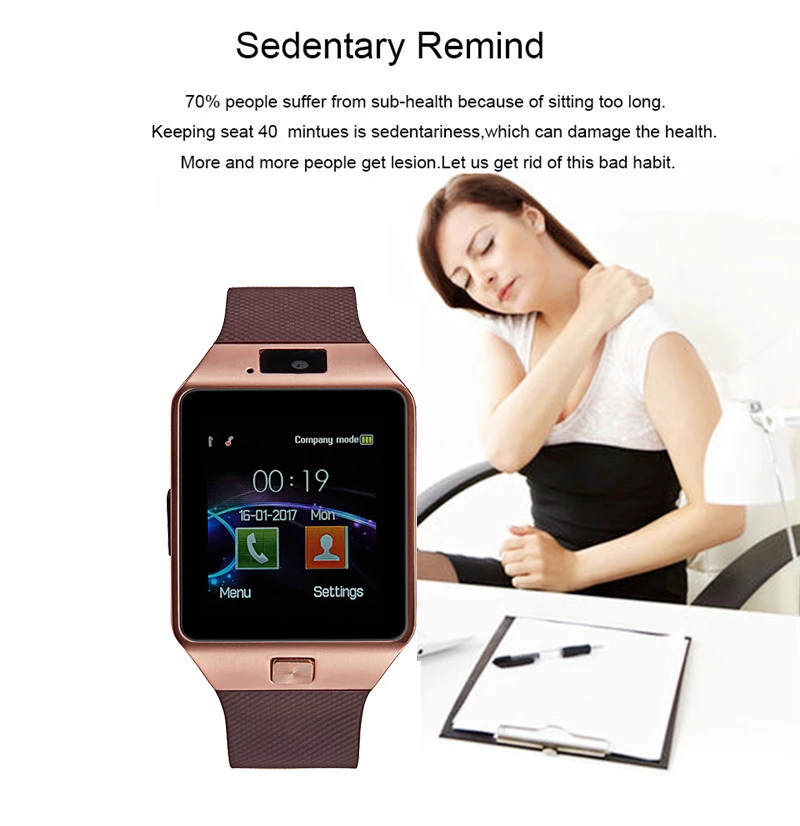 2025 Hot Sale Smart Watch Dz09 Smartwatch With Camera Bt Support Android Ios With Sim Card Factory Price Android Smart Watch