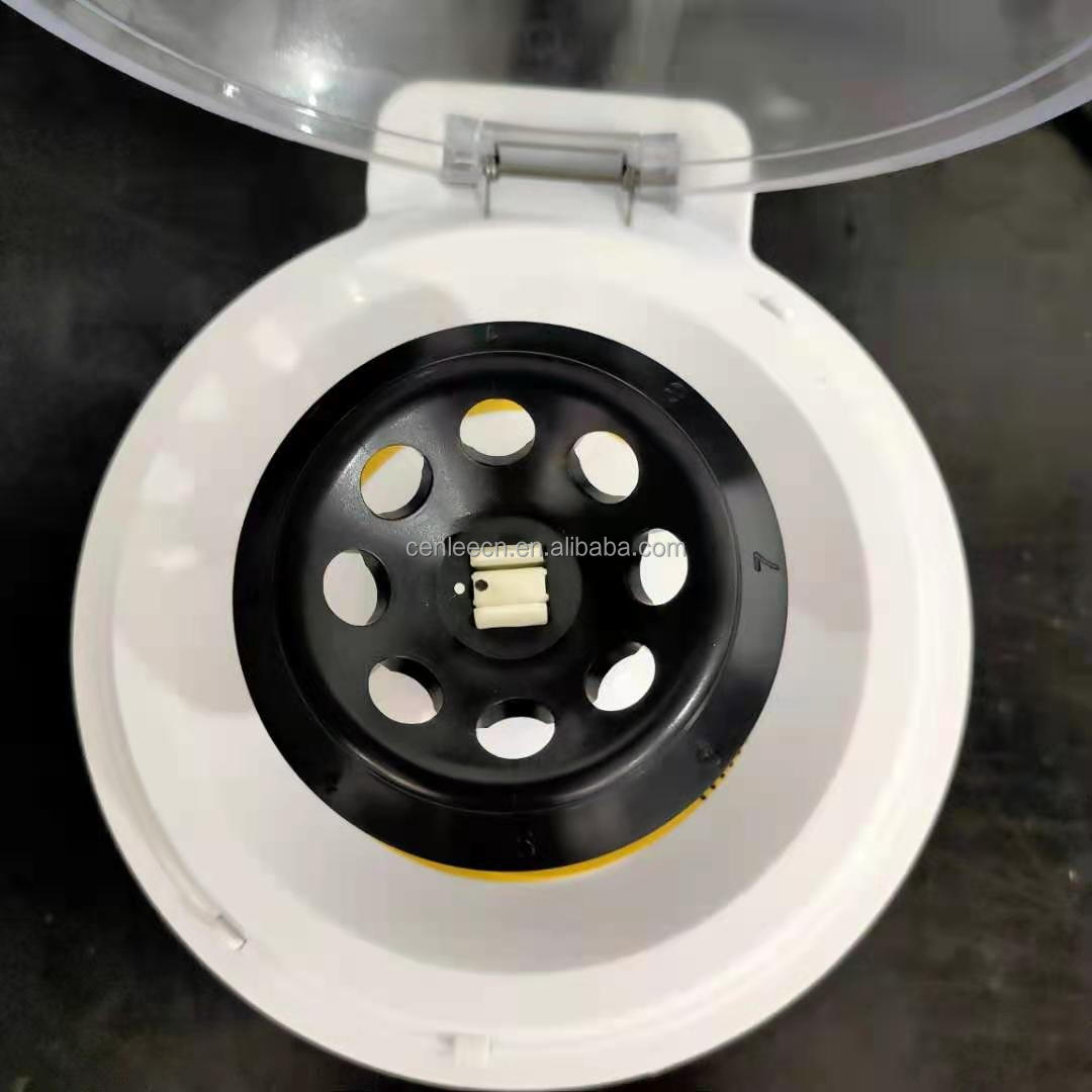 Mini Centrifuge 7000RPM, 2700g RCF, Lab Benchtop Centrifuge with Two Rotor 8*1.5/2.0ml 0.2x32(PCR Stripes)