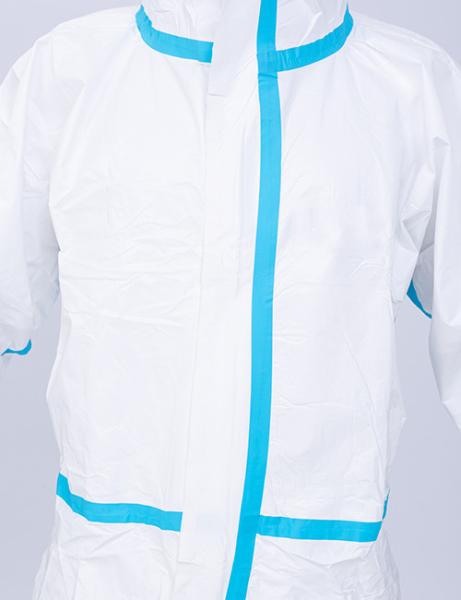 Hospital Breathable PPE Disposable Medical Protective Coverall With Tape