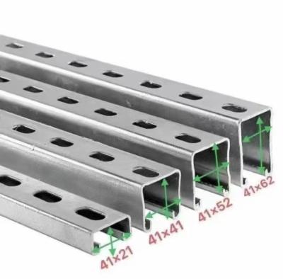 C Type Steel Unistrut Seismic Bracing Support Slotted Channel Section