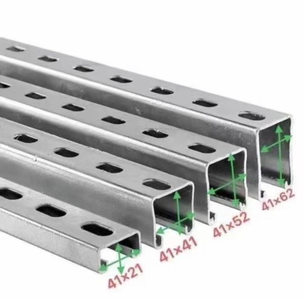 C Type Steel Unistrut Seismic Bracing Support Slotted Channel Section