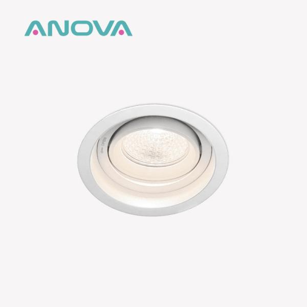 Quadro comercial de holofotes recortados de 75 mm de alumínio GU10/MR16