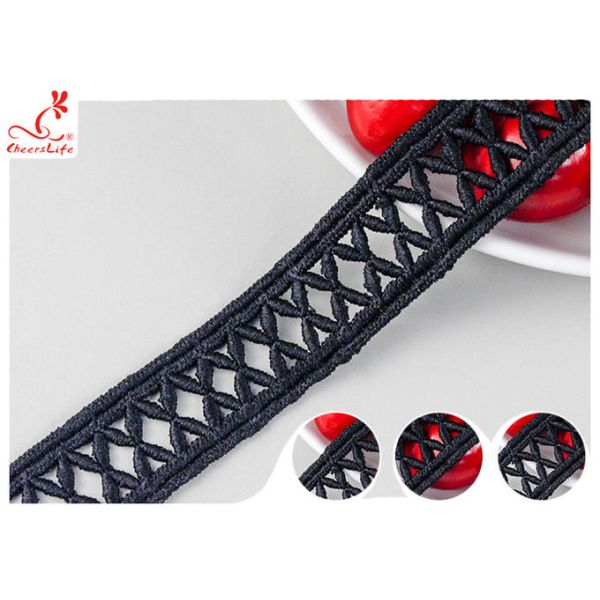 отделка шнурка гипюра вышивки 2.4КМ неубедительная с поли красить материала ДТМ шнурка молока