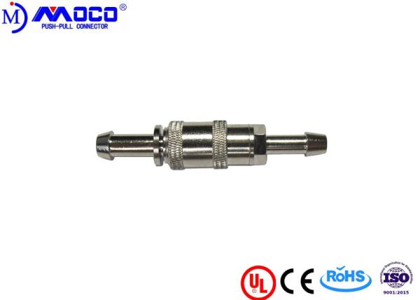 Snap Blood Pressure Metal Circular Connectors , Self Locking Push Pull Connector