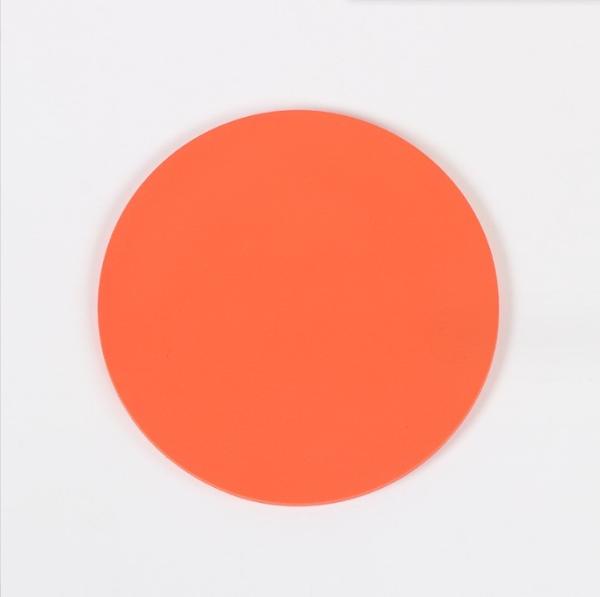 Table Mat Drink Coaster PVC Waterproof Heat Insulation Round Fashion Colorful Coasters