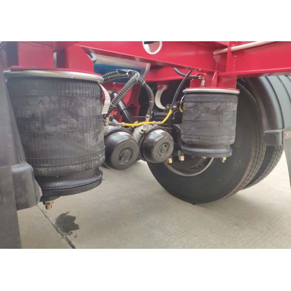 Облегченный скелетный трейлер контейнера Гусенек с подвесом подушки безопасности