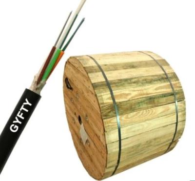 Outdoor GYFTY cabo aéreo de fibra óptica 12 núcleo com comunicação de alta qualidade