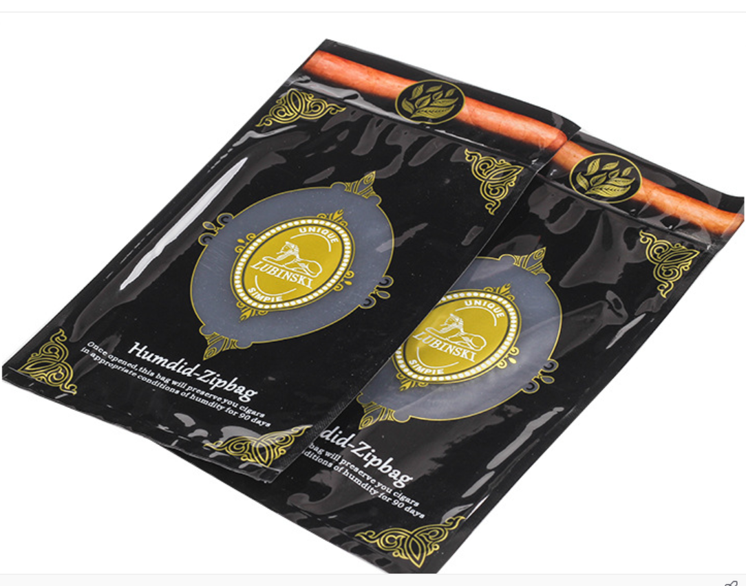 10 Colors Resealable Ziplock 4 Cigar Humidor Bags