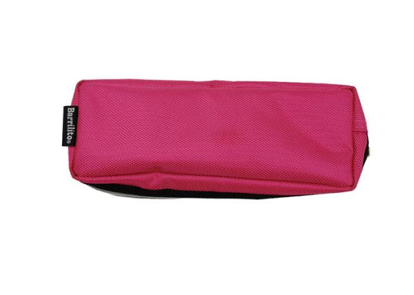 300D Polyester Red Pencil Bag With Zipper Eco Friendly Pencil Pouch