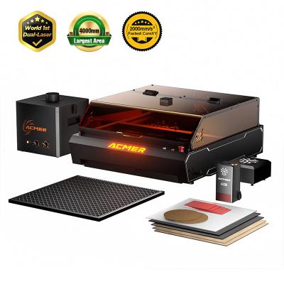 ACMER P3 48W Laser Engraver With ACMER AP220 Smoke Air Purifier