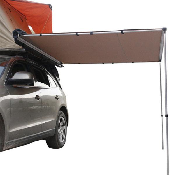 O telhado superior do toldo do lado do carro da barraca do telhado 420D exterior cinzento retira a máscara 140X200X200CM de acampamento do abrigo da barraca