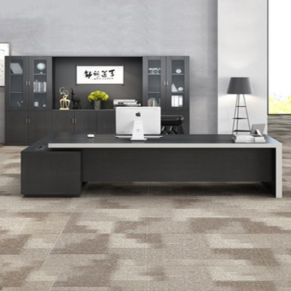 L Shape Executive Office Furniture Desk With Environmental Protection MDF Wood Material