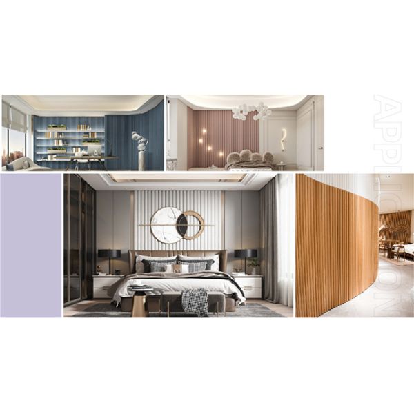 CE FSC 2.9m Interior Wall Paneling 28 Percent Wood PVC Composion