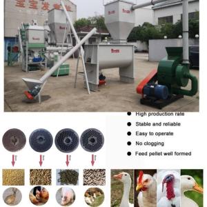 Les moutons horizontaux alimentent la machine de granule de vache à la machine 1