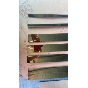 JIS Standard Gold Plating Stainless Steel Edge Trim with 0.85mm Thickness for Tile Protection