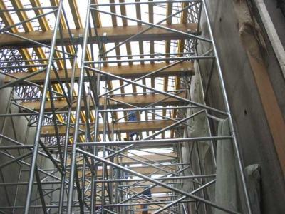 Galvanized / powder coated Square Tower Shoring System with good bearing capacity