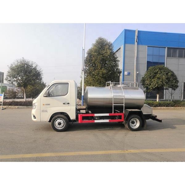 FOTON 4X2 Véhicule de transport de lait Camion-citerne en acier inoxydable