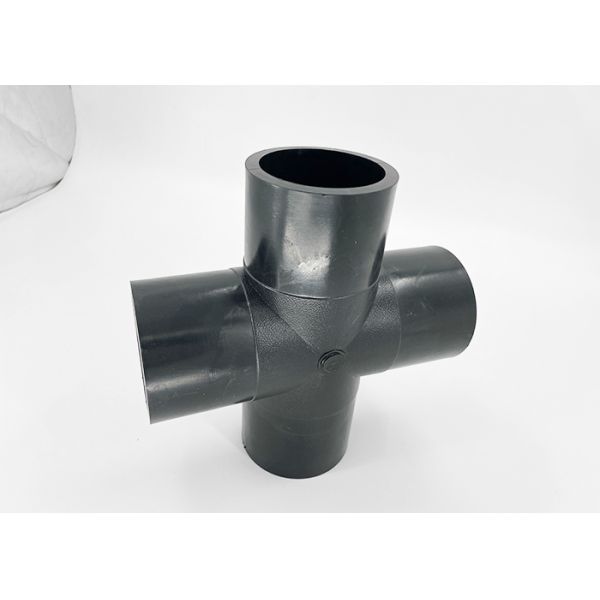 Butt Hot Melt HDPE Pipe Fittings 125 140 160 200 250 110mm Equal Tee