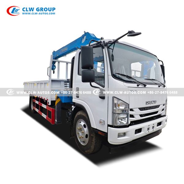 ISUZU KV100 Crane Truck with 5-Ton XCMG Loader Crane | Compact 6-Meter Length & Euro VI Engine