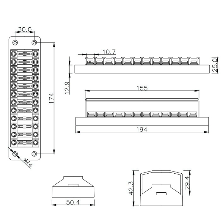 Стандарт плавких частей предохранителя пути DC 12 TR-12 12V 24V 32V средний для автомобиля автомобиля