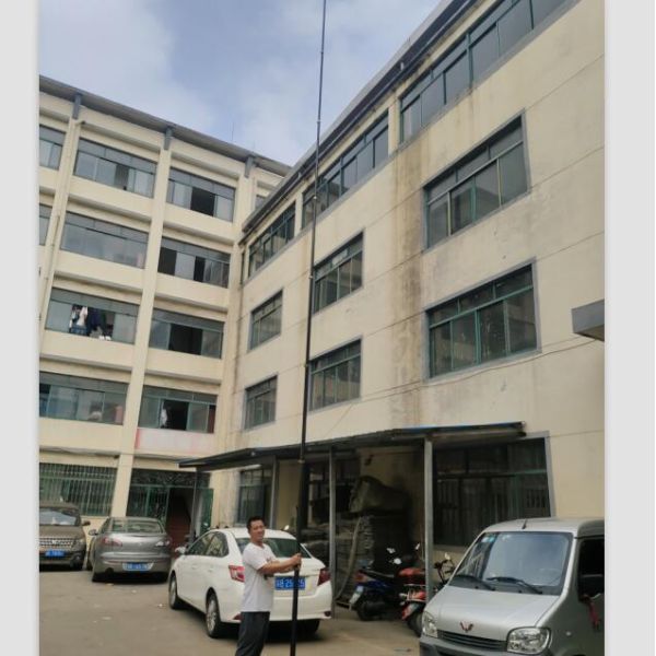 40 Ft Telescopic Antenna Mast TV Survey Station Mast Hand Crank Up Aluminum Telescoping Mast 12m