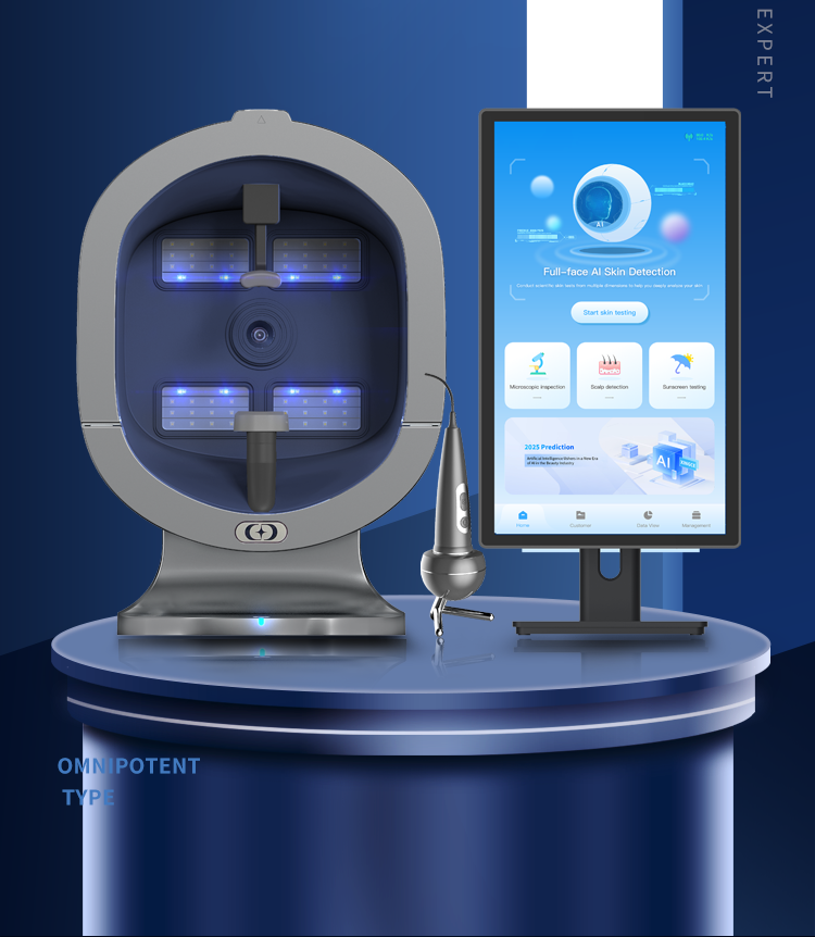 9 Spectrum Intelligence Bacterial Flora Detection 2in1 Scalp Scanner 3D Facial Analyzer