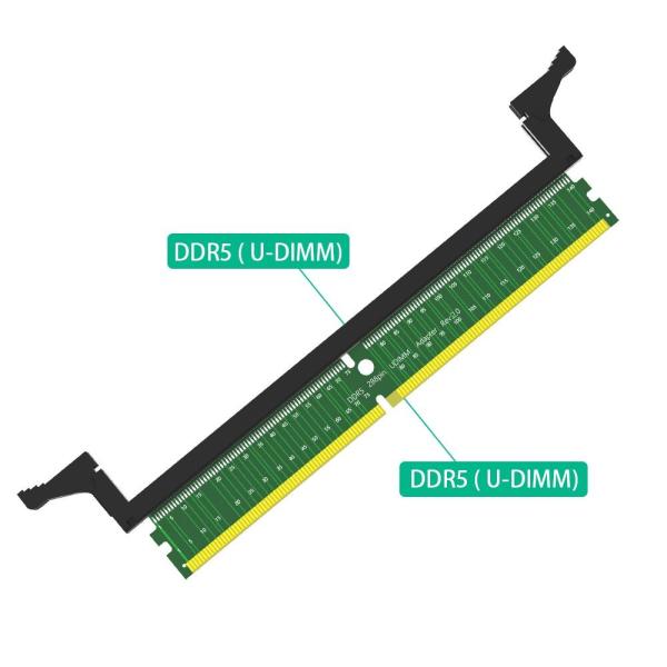 Carte de protection de test de mémoire PCIe U-DIMM 288Pin Adaptateur DDR5