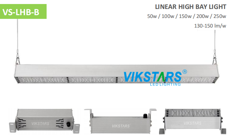 СИД залива мастерской IP65 промышленное линейное высокое освещает 2ft 150lm/w