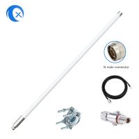 antena 915mhz do hélio da fibra de vidro 8dBi Omnidirectional com cabo de 5foot SLMR-400 para o mineiro do lince RAK Sensecap do hélio