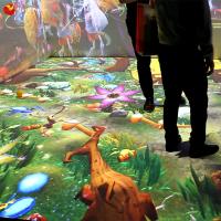 Jogo interativo mágico do projetor do assoalho da AR das máquinas a fichas das crianças