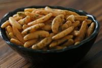 La forme en croissant de saveur de wasabi d'algue a soufflé Japonais Sancks de préparation de biscuit de riz
