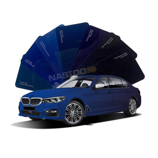Film de protection de peinture automobile en TPU de la série NASIDO Blue, isolation thermique