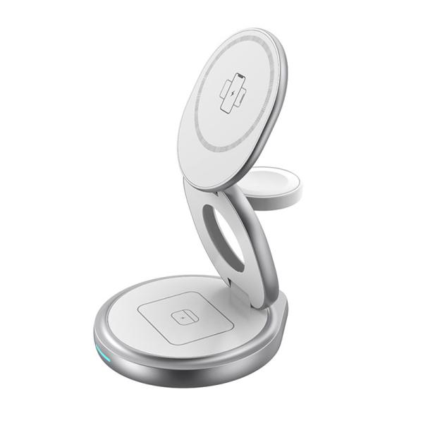 3 IN 1 Metal Wireless Charger 15W Iphone Iwatch Airpod Charger