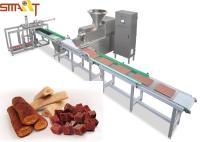 Linha fria do deleite do animal de estimação da extrusão do auto sistema de aço inoxidável de Traying da tira da carne