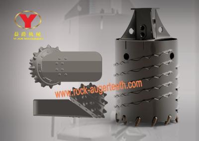 Rotary Drill Carbide Trencher Teeth Anti Impact With Three Wing / Core Bucket