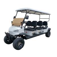 72V 5KW Système AC 12 pouces pneu électrique Golf Buggy 6 passagers Carroche de golf soulevée
