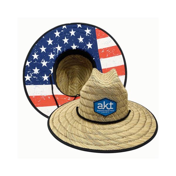 11.5 Cm Brim​ Woven Sun Hats , Outdoor Surfing Lifeguard Straw Hats