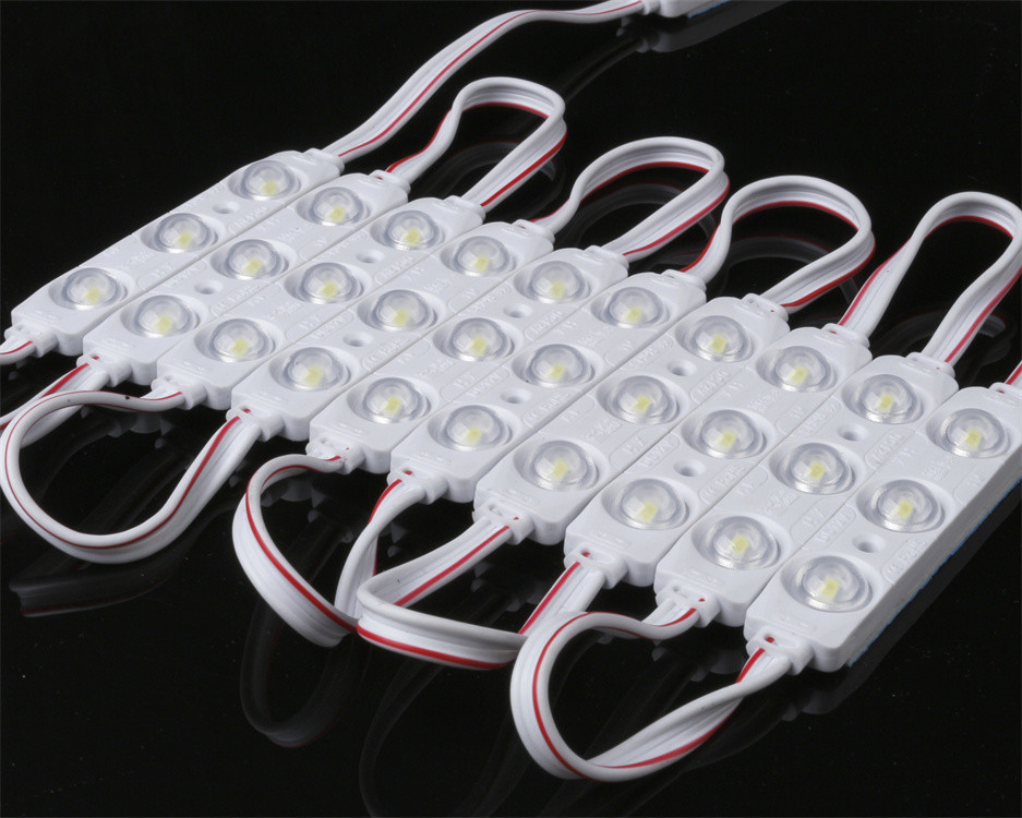 Модуль высокой мощности 12v 3 Light SMD LED с линзой водонепроницаемый Ip65 Injection 3030 Led Модуль для освещения