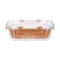 640ml BPA-Free Glass Food Container with Cool Lock Silicone Lid