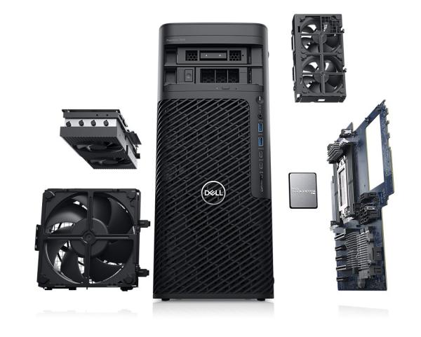 Windows 11 Pro AMD Ryzen 5945WX 8G 512G 2T T400-4G GPU 1350W Dell Workstation PC de mesa
