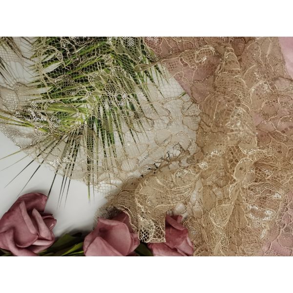 Ткань шнурка Тюль французская Chantilly края Scallop ресницы постельных принадлежностей