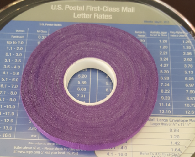 Purple cotton sports Finger Tape support finger protection tape size 10mm x 13.7m