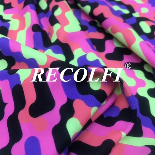 Neon Bright Fluo Colors Repreve Swimwear Fabric For Melbourne Tankini Bikini Tops