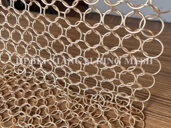 Weld 316 Stainless Steel Ring Mesh Curtain For Decoration Interior Design Chain
