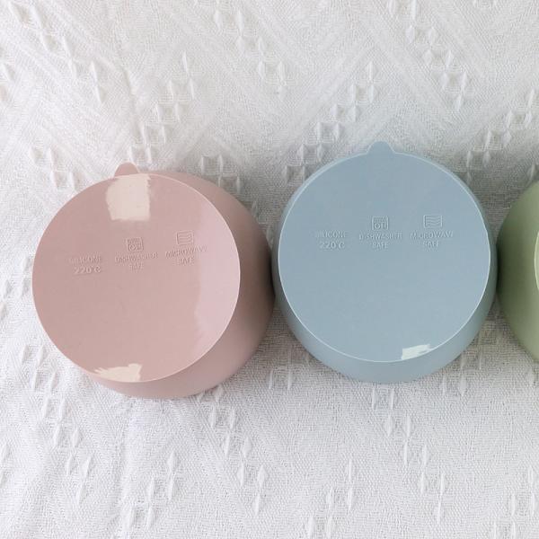 Custom BPA Free Baby Food Bowl Set , Food Grade Suction Baby Silicone Bowl
