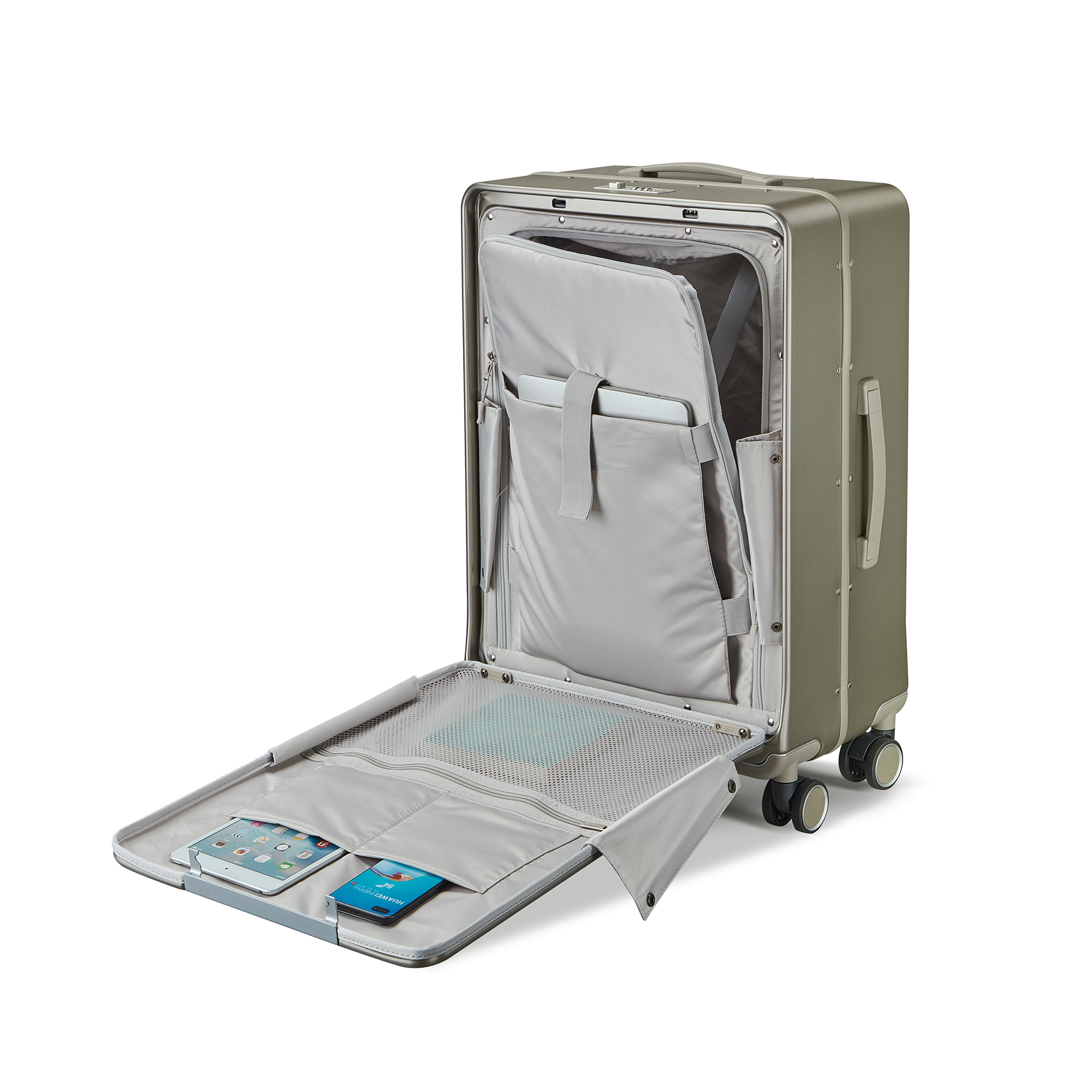 Silent Luggage Trolley Bags Unisex Inner 20 - 24 Inch PC Trolley Case