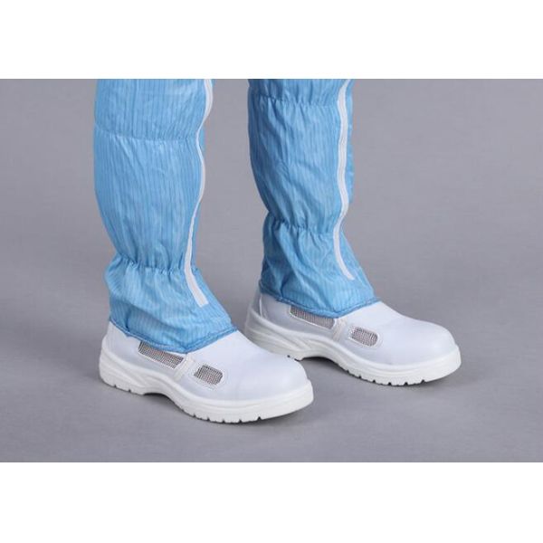 Голубые пылезащитные ботинки безопасности Pvc единственные статические неконсервативные   Материал PU