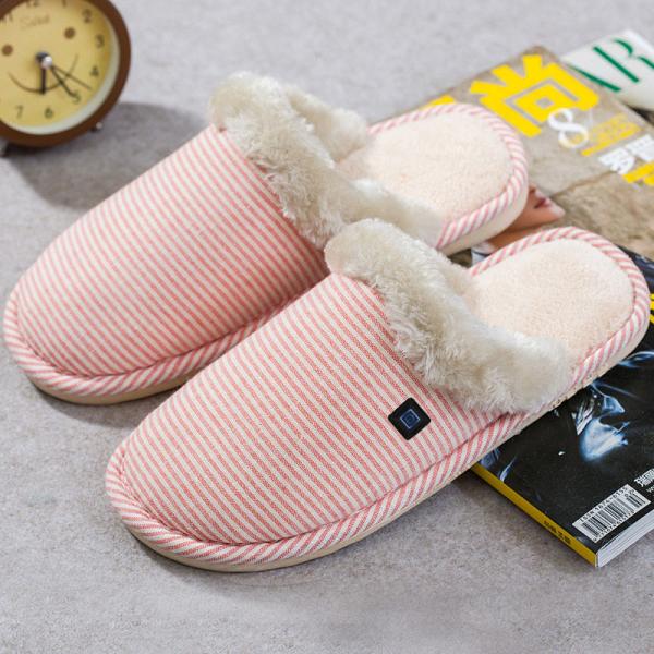 Heated Electric Foot Warmer Slippers 65Degree For Women 3 Levels Control